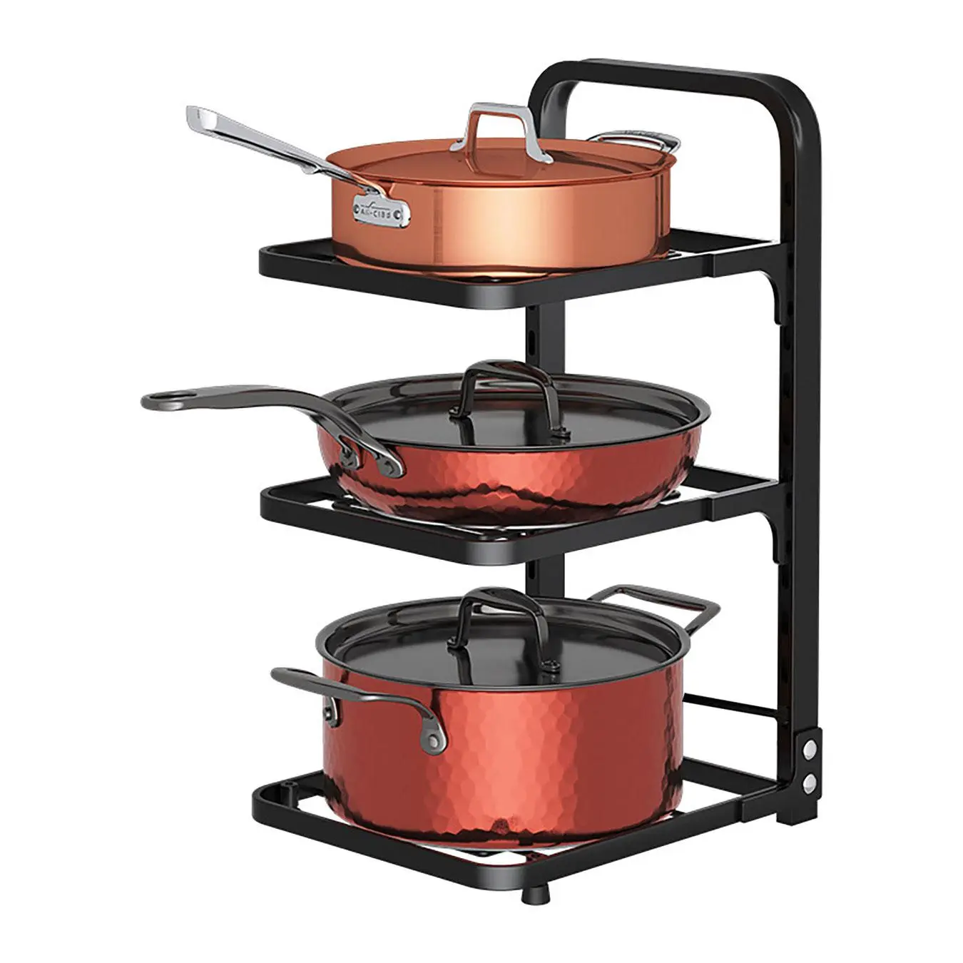 Kitchen Pot Rack, 1 Count Multi-layer Pot Storage Rack, Multifunctional Kitchen Storage Organizer, Kitchen Supplies, Home Organizer