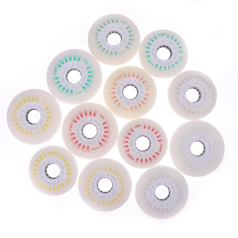 Product Introduction of 1Pc Flash Inline Skate Wheels 90A LED Lighting Skating Wheel Flash Wheels Sliding Roller Skating Shoes 76MM 72MM 68MM 41
