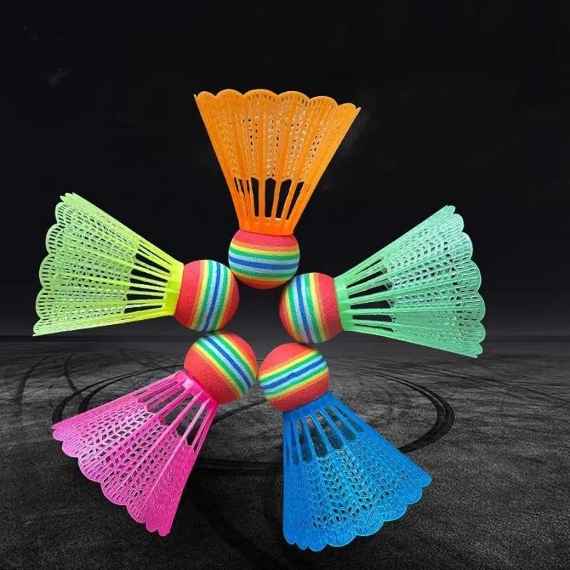 Product Introduction of Colorful Badminton Ball, 10pcs/set Durable Nylon Badminton Ball, Lightweight Badminton Ball for Indoor Outdoor Sports, Ball Sports Equipment 0