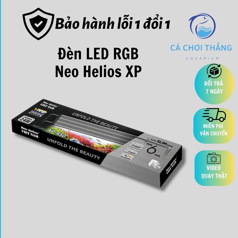 Đèn LED RGB Neo Helios Flat Solar XP (Bản mới nhất) - Bóng led 3 trong 1, đỏ cá và đỏ cây, lên màu siêu đẹp, giúp cây quang hợp
