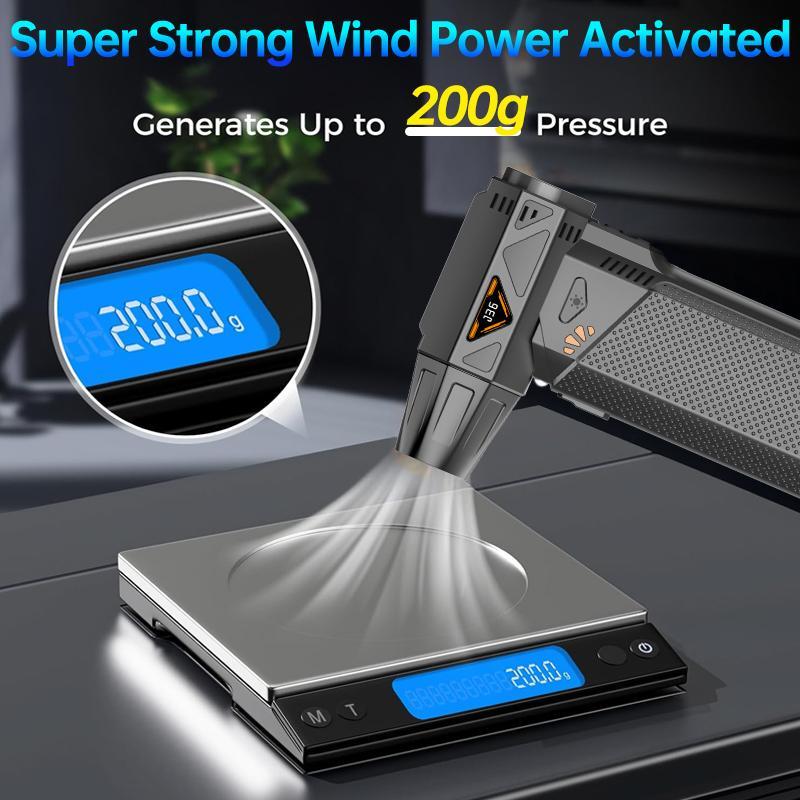Product Introduction of Portable Handheld Fan, Rechargeable Fan with LED Display, Adjustable Speed Personal Fan for Outdoor Use, Cleaning Fan for Home Office 8