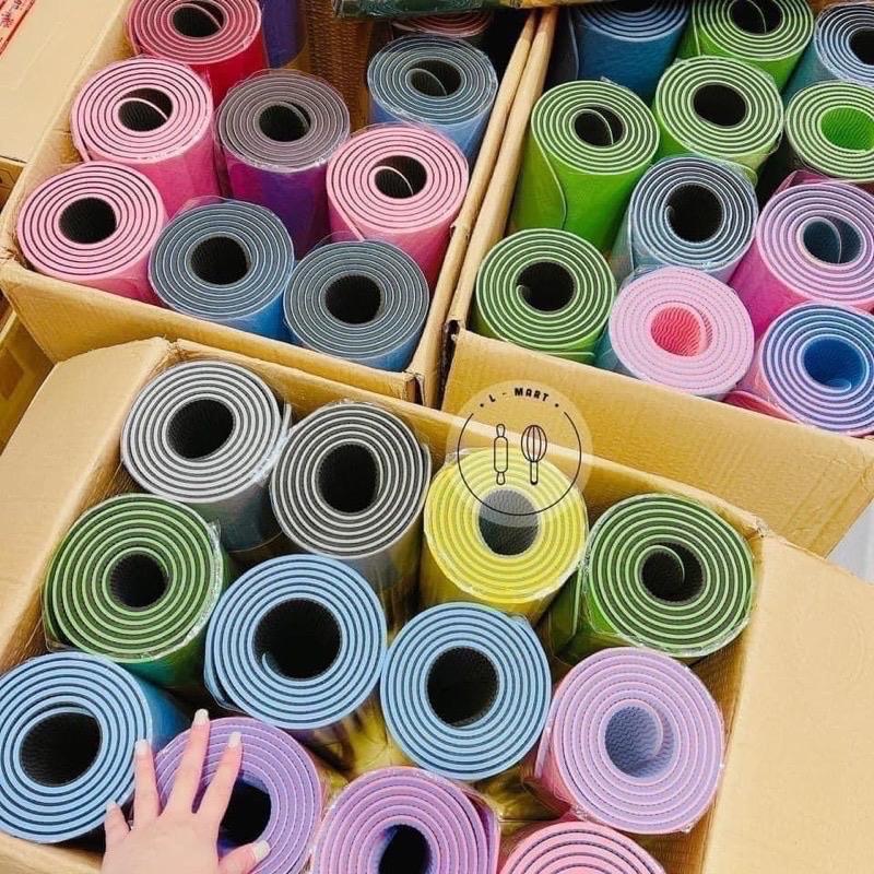 Thảm tập Yoga-tập gim chống trượt tập tại nhà 2 lớp chuẩn đẹp 0