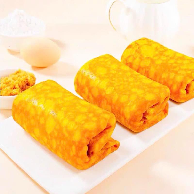 Combo 10 Chiếc Bánh Da Trứng Cuộn Kem Tươi Chà Bông Ông Đầu Bếp