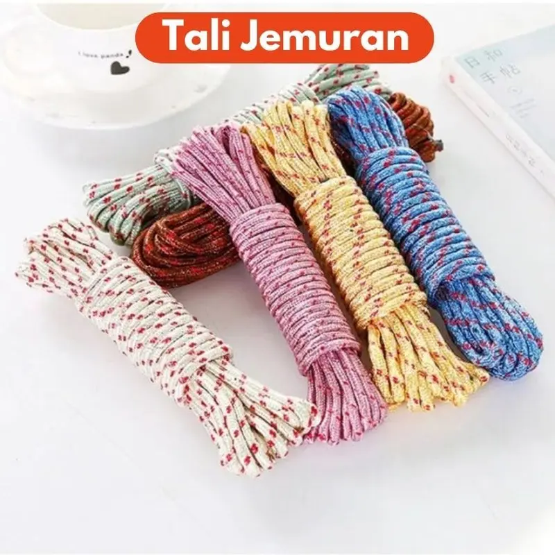 Tali Tambang Jemuran Nylon 10 Meter Anti Slip / Tali Jemuran Serbaguna / Tali Ikat Laundry panjang 10 Meter