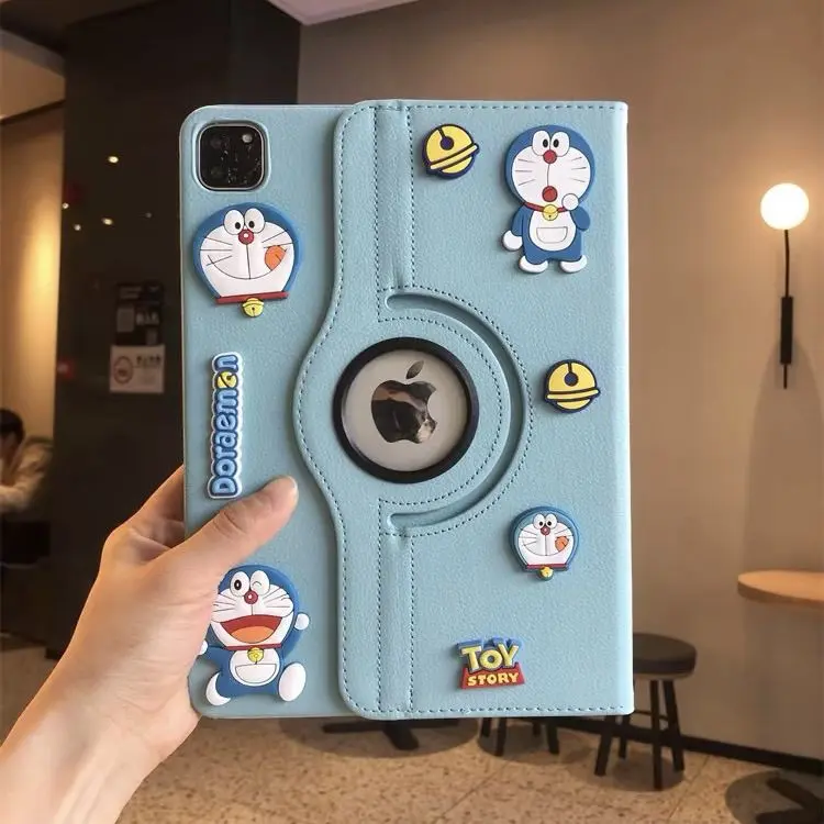 Ốp Bảo Vệ Pokonyan, Ốp Da Xoay 360, Tương Thích Với iPad Air 5 / 4 / 3 / 2 Và Apple Air 10.2 Inch, Vỏ Máy Bay, Năm 2024 2