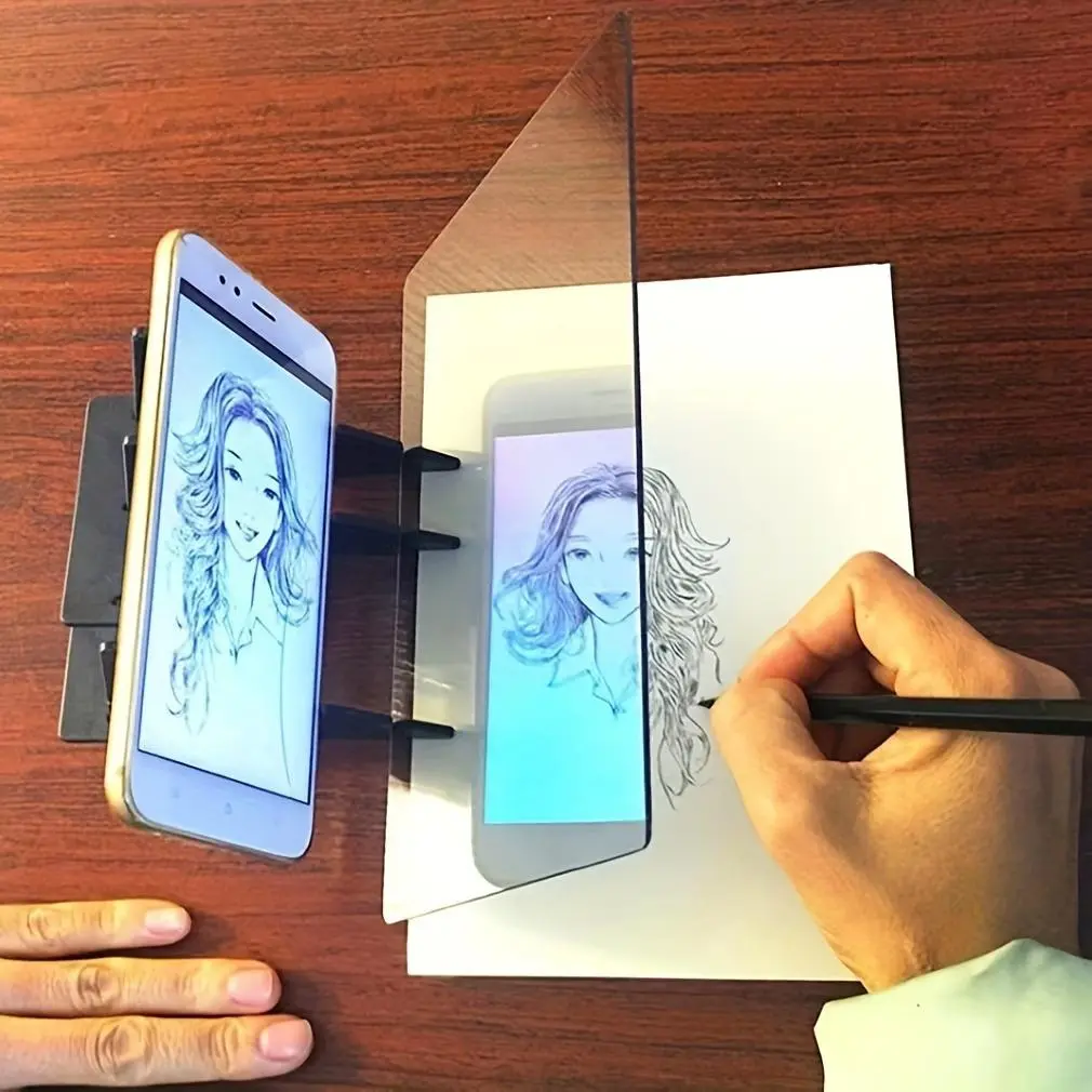 Art Sketching Tool Kit with Projection Board,  1 Count Innovative Art and Sketching Tool Kit, Great for Artists and Beginners