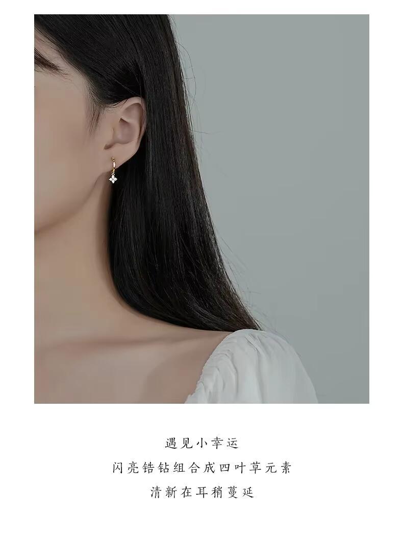 Product Introduction of Sterg Sier leaf  Earrings For Women Trendy Earring Jewelry Prevent Allergy Party Accessories Gift 1