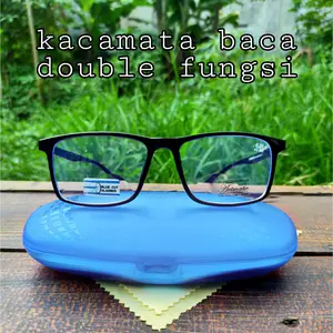 KACAMATA BACA DOUBLE FUNGSI BLUE RAY ( BACA DAN JALAN FREE KOTAK DAN LAP