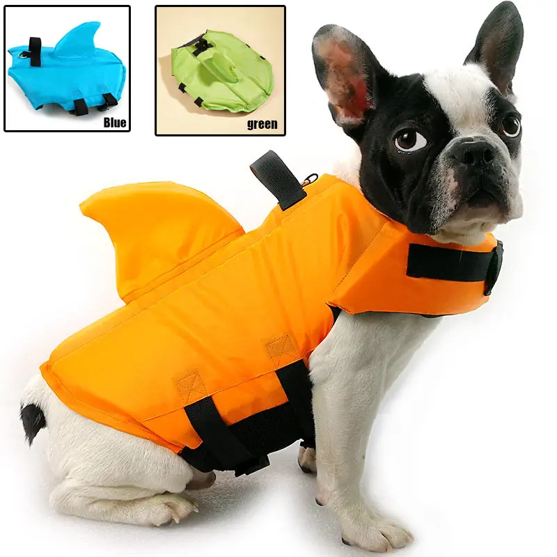 Dog Life Vest Summer Shark Pet Life Jacket Dogs Swimwear Lifeguard Dog Life Jacket Floating Preserver for Swimming Suit Apparels