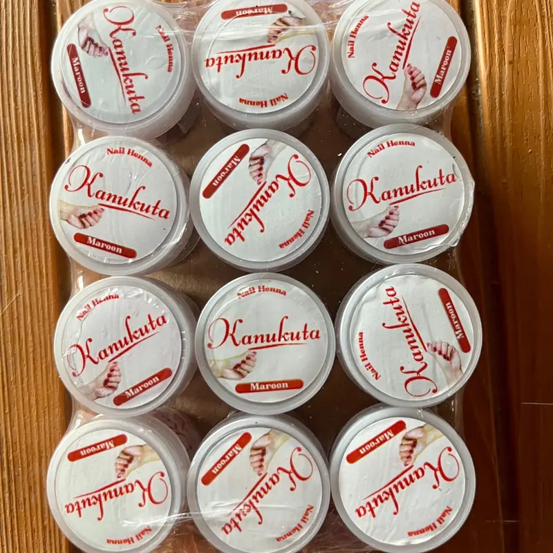 KANUKUTA  DAN HENNATA NAIL HENNA (selusin isi 12pcs) Art 1