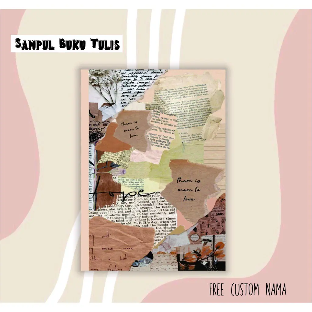 Sampul Buku Aesthetic (Bisa request nama) - Shop | Tokopedia