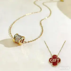 Kalung Wanita Model Pinggang Kecil Berlian Glitter Fashion Anti Alergi Tidak Luntur