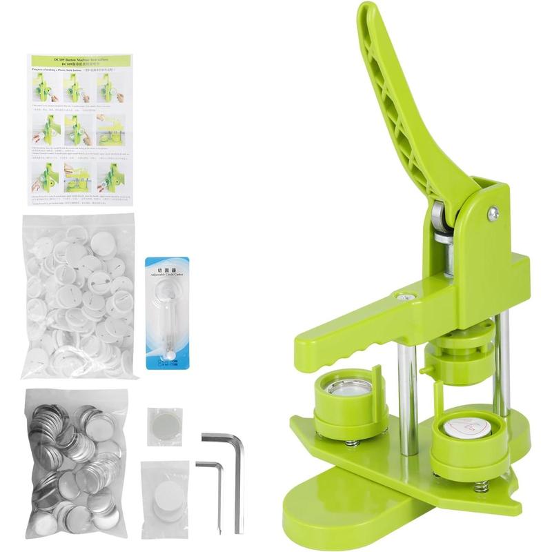 Button Machine Small Button Maker Machine,25mm 1inch Button Maker 200 count Butto - TikTok Shop