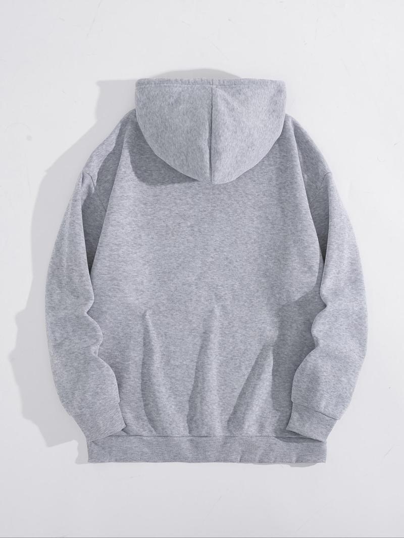 Product Introduction of Women's Letter Print Drawstring Pocket Hoodie, Casual Long Sleeve Hooded Sweatshirt for Fall & Winter, Yoga Hoodie, Women's Clothes for Daily Wear 8