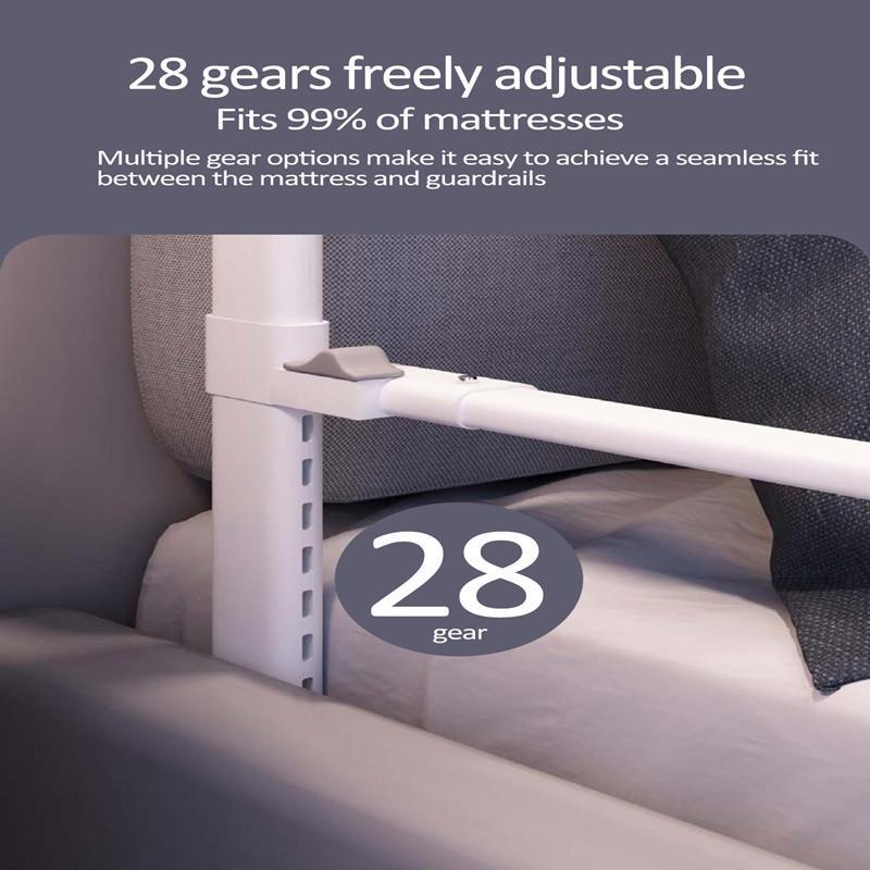 XiaoZhou-Baby Bed Fence Adjustable height Safety Bed Gate Guard Kids Anti-Fall Lifting Baby Bed Guard SafetyFence 4