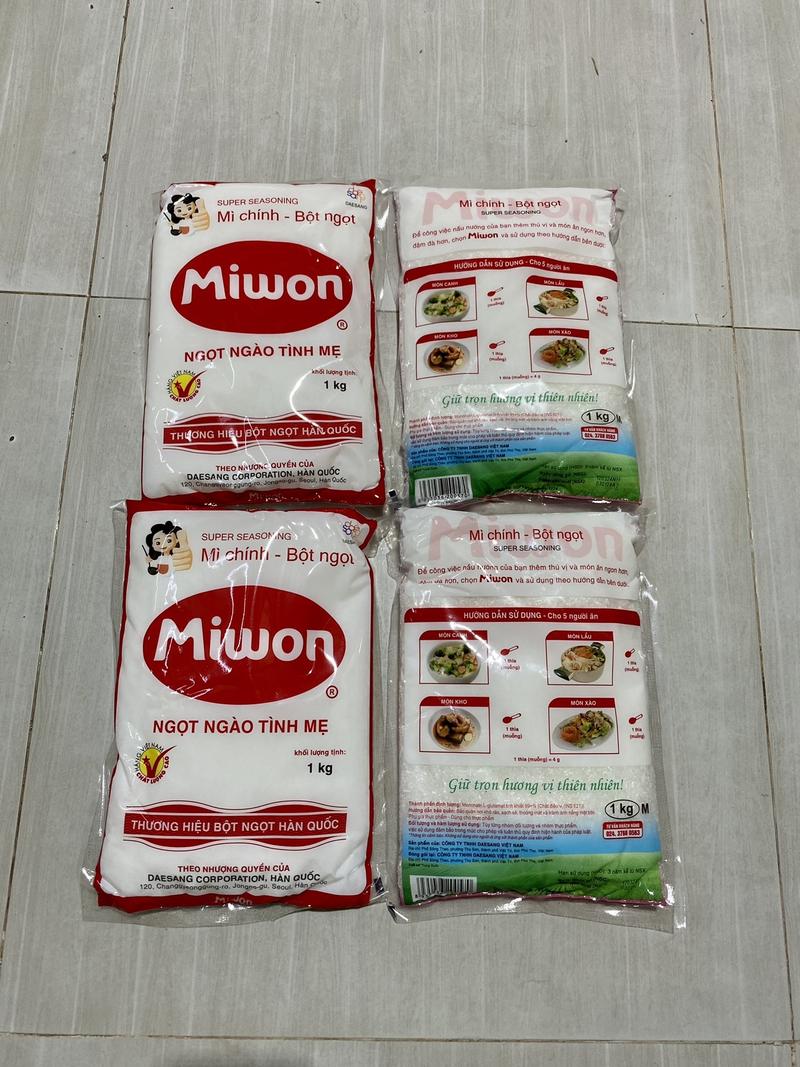 Product Introduction of [TO VỪA ]4 GÓI BỘT NGỌT MIWON LOẠI 1KG HẠT TO VỪA M (TỔNG KHÁCH NHẬN VỀ 4 KÍ ) THƯỜNG DÙNG TRONG GÓC BẾP GIA ĐÌNH Nấu ăn Ăn ngon An toàn Đậm vị 3