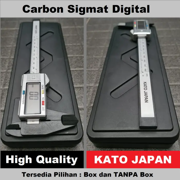 JANGKA SORONG SKETMAT SIGMAT DIGITAL VERNIER CALIPER CARBON LCD SCREEN - 4