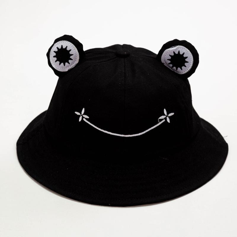 Product Introduction of Sunscreen Frog Hat Versatile Frog Design Breathable Fashion Bucket Hat Fashionable Lightweight Bucket Hat for Summer Accessory Autumn Fashion Beach 1