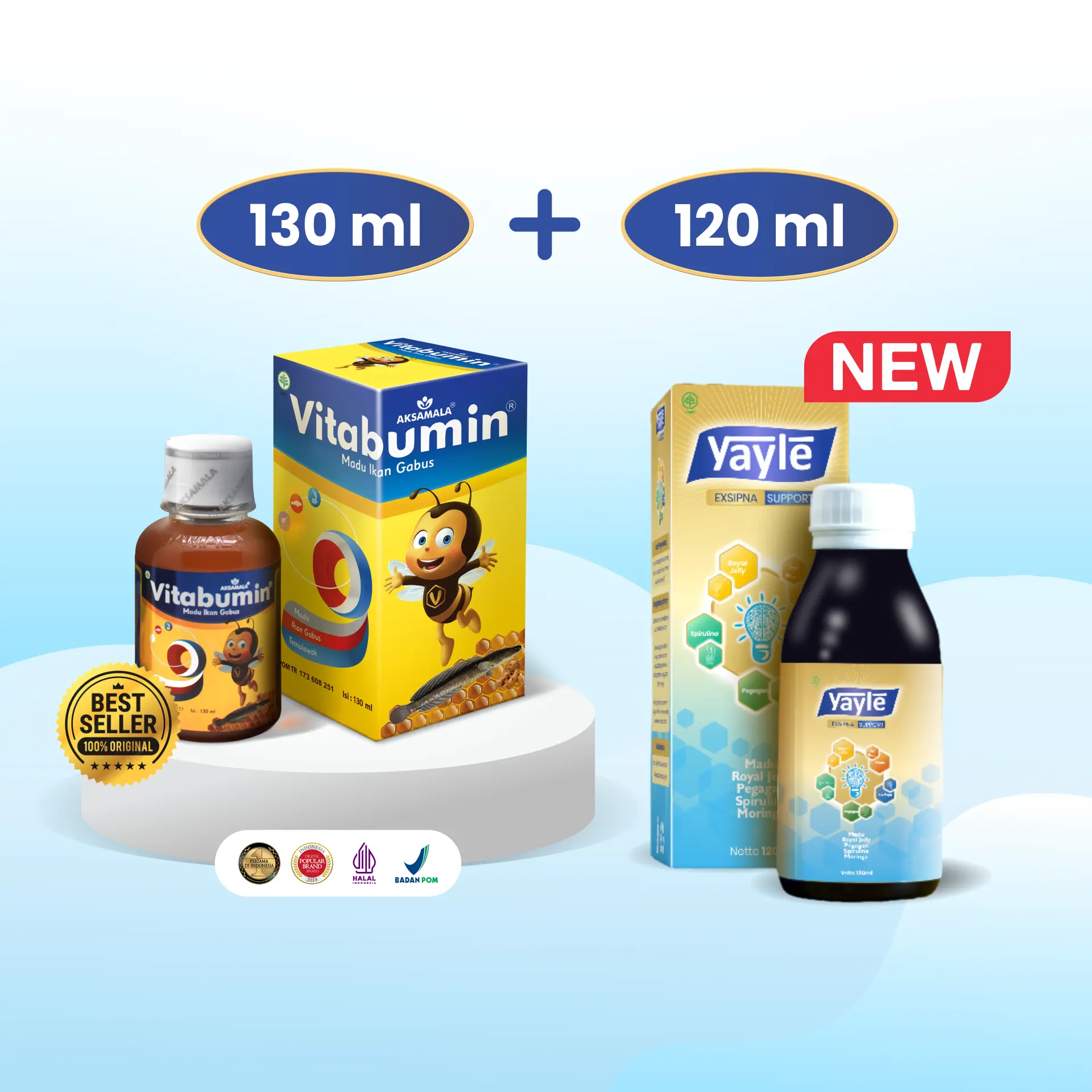 Vitabumin 130ml + yayle expnost 120ml