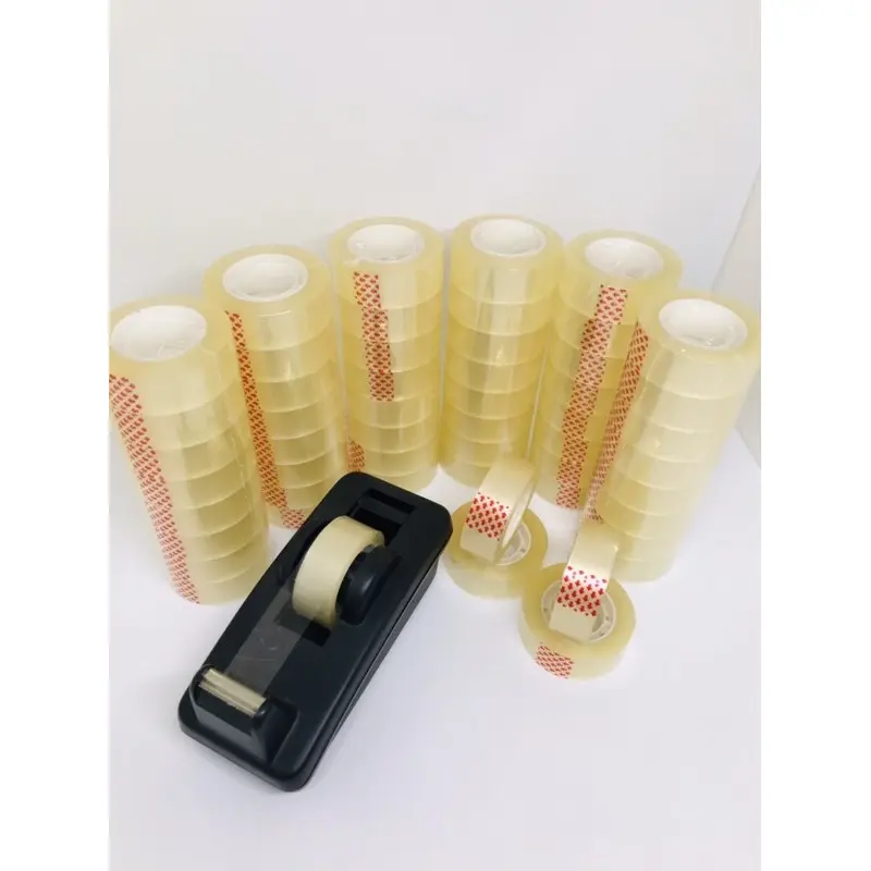 สก๊อตเทปใส หนา 45 ไมครอน ขนาด 3/4 นิ้ว (18mm) ยาว 36y. 1 แถว ได้ 8 ม้วน แนะนำ