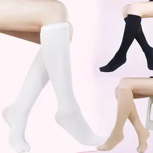 KAOS KAKI PANJANG SELUTUT POLOS / KAOS KAKI WANITA / KAOS KAKI SEKOLAH / KAOS KAKI PASKIBRA / KAOS KAKI MUSLIMAH PANJANG Muslim Kulit Cream Hitam Umroh Dewasa
