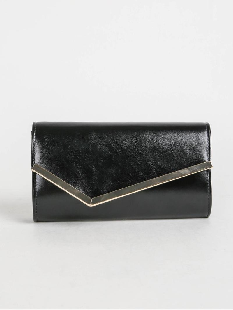 Product Introduction of Women's Elegant Metallic Evening Bag, Exquisite Trendy Chain Strap Bag, Fashionable Handbag for Party Decoration 6