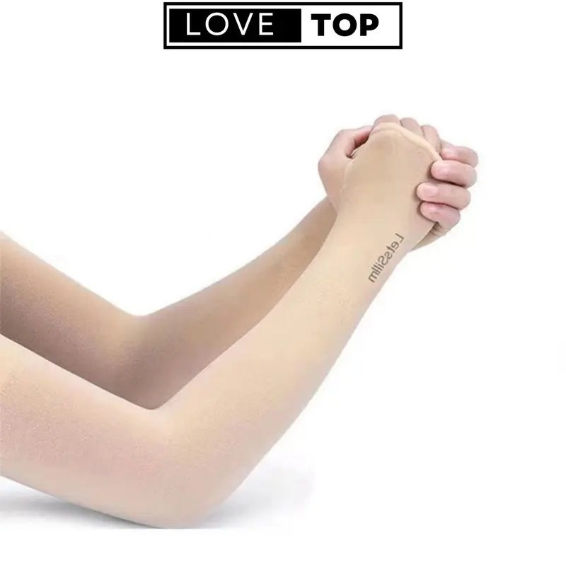 Găng tay chống nắng hạn chế tia UV xỏ ngón mềm mại thoáng mát, Bao tay đi đường chống bụi co dãn tối đa LoveTop P020 Chống Trơn Chống Trơn Trượt 0