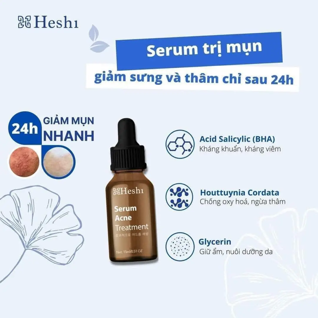 Serum đặc trị mụn giúp da sạch mụn mờ thâm ngăn ngừa mụn