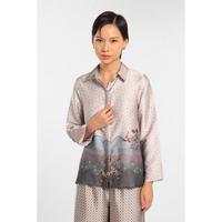 Gambar MINIMAL - Shams - Blus Motif Floral - Beige - S, Beige dari Manzone Store Kab. Pemalang 1 Tokopedia