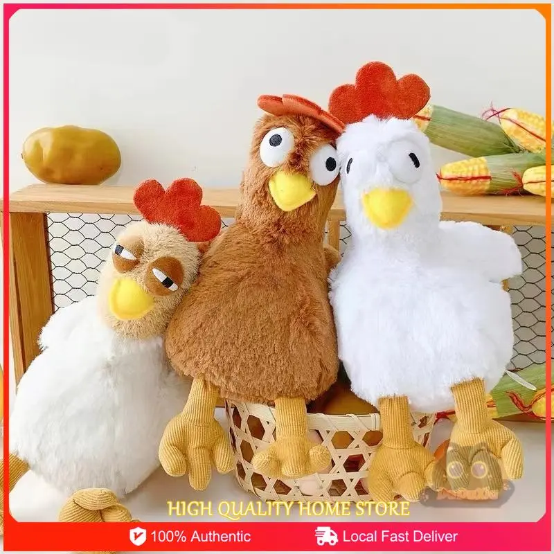 Plush Cute Chicken Keychain Cartoon Fur Adorable Girls Bag Charm Cotton Filling Creative Fun Doll