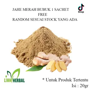 Bonusan Random ! Jahe Merah Bubuk 1 Sachet @20gr