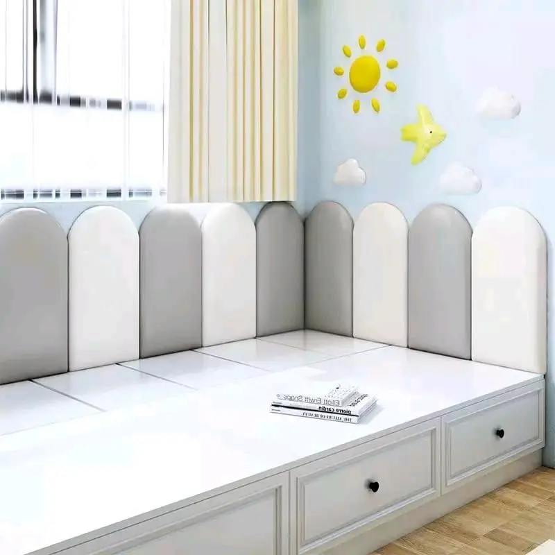Headboard 20x60 bentuk oval cupcake - sandaran kasur - busa pengaman bayi - wall panel peredam benturan dan peredam suara - baby safety Bayi Baru lahir Baru lahir Balita Cowok Cewek Bed Tidur