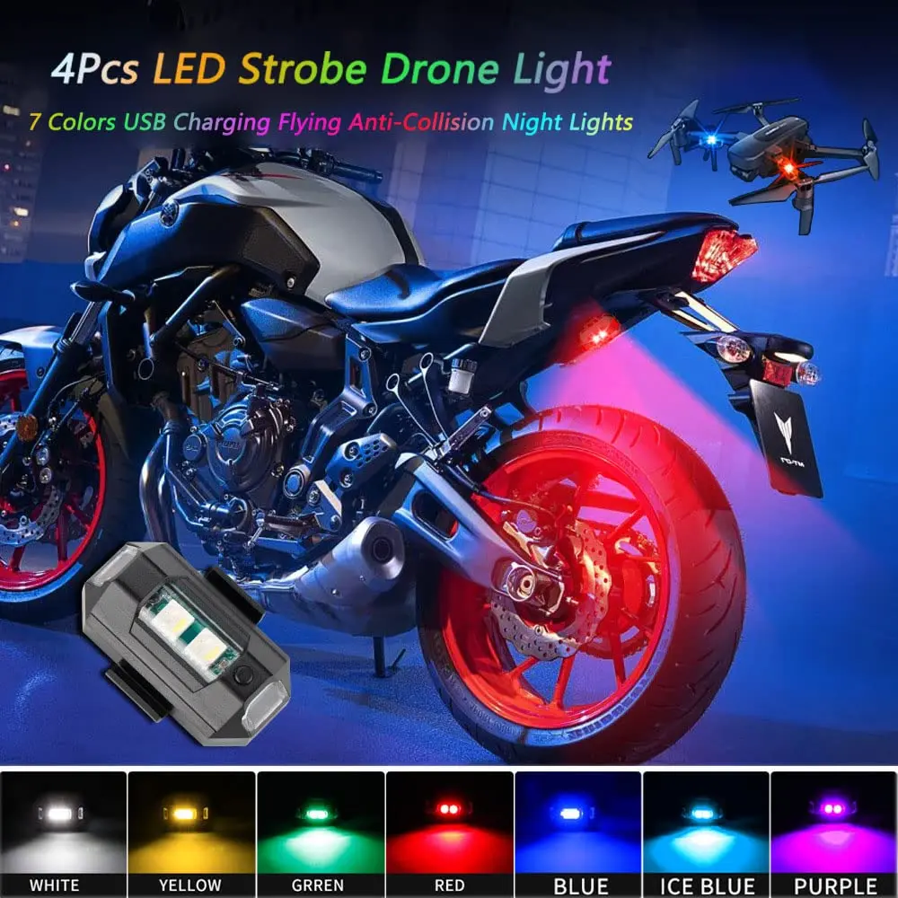 RGB Led Strobe Decorative lights Motorcycle Lights LED Flash - TikTok ...
