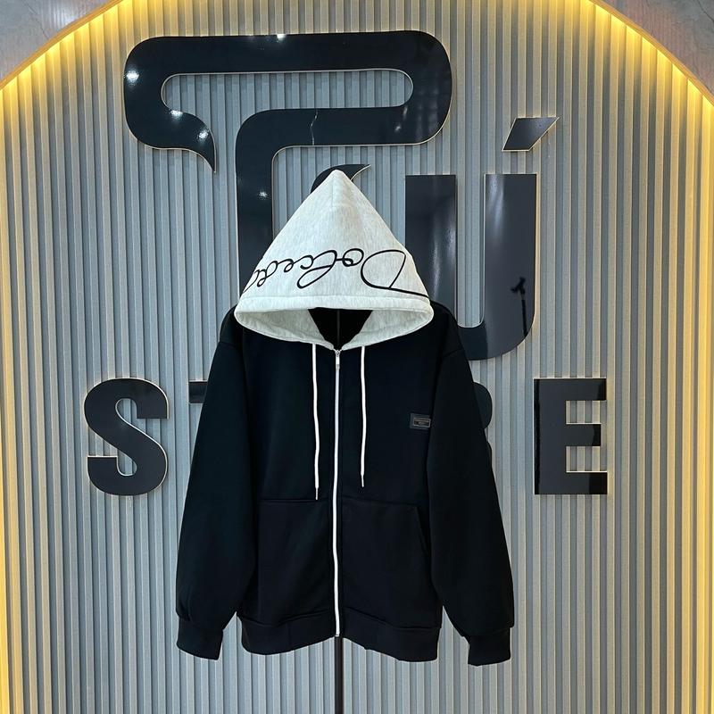 Áo Hoodie Mũ Trắng DC Chất Nỉ Bông Dành cho Nam Nữ - Màu Y - Fullsize từ 40-77kg - Jean, Dài Tay, Menswear, Nhung chumdau áo  hoodie