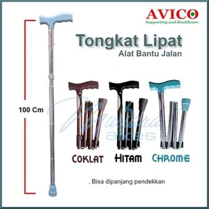 TONGKAT LIPAT KAKI 1 / ALAT BANTU JALAN / Tongkat Orang Tua