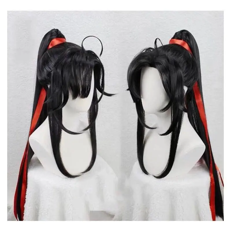 วิกผมอนิเมะ, ถนนวิเศษ, บรรพบุรุษ Wei Wuxian Yiling เก่า Zumo Xuanyu Cos, เครื่องแต่งกายโบราณของผู้ชาย, สากล, สีดำ, [จุด]
