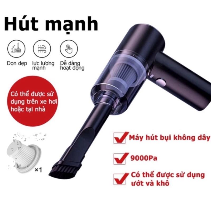 Máy Hút Bụi Cầm Tay Mini Không Dây Siêu Tiện Lợi, Hút Bụi Xe Ô Tô, Giường Nệm…
