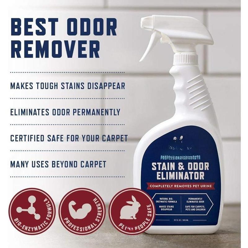 TikTok Shop Stain Odor Eliminator for Strong Odor Enzyme Pet Odor Eliminator for Home Carpet Stain Remover for Cats Dog Pee Enzymatic Cat Urine Destroyer Carpet Cleaner Spray