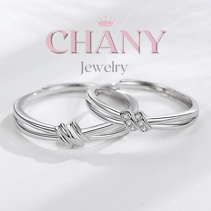 CN93 แหวนคู่2วง เซตคู่รัก ปรับขนาดได้ ฟรีเซตของขวัญ (ถุงต้องกดสั่งเพิ่ม) ฝากเขียนการ์ดได้ 0