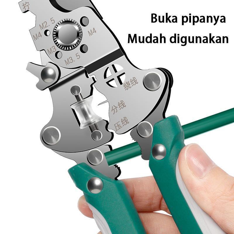 Tang Lipat 28 in 1 Pemotong Kabel Multifungsi Anti Shock Bahan Krom Vanadium Kawat Tang Dekrustasi Kabel Pengupas 27 Fungsi Ergonomis dengan Desain Lipat dan Pegangan Nyaman(Barang yang dikembalikan rusak atau hilang.) Tang Lipat 28 in 1 Pemotong Kabel Multifungsi Anti Shock Bahan Krom Vanadium Kawat Tang Dekrustasi Kabel Pengupas 27 Fungsi Ergonomis dengan Desain Lipat dan Pegangan Nyaman(Barang yang dikembalikan rusak atau hilang.)