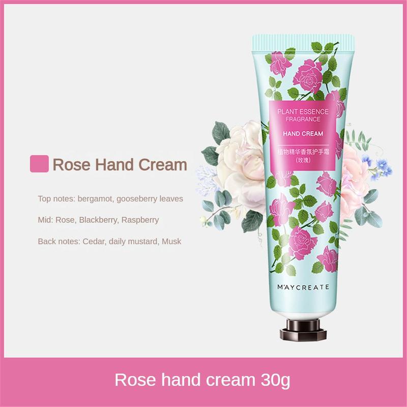Product Introduction of MAYCREATE Hand Cream Bodybuilding Research New 30g Plant Essence Moisturizing Hand Cream Cosmetics New Makeup 32