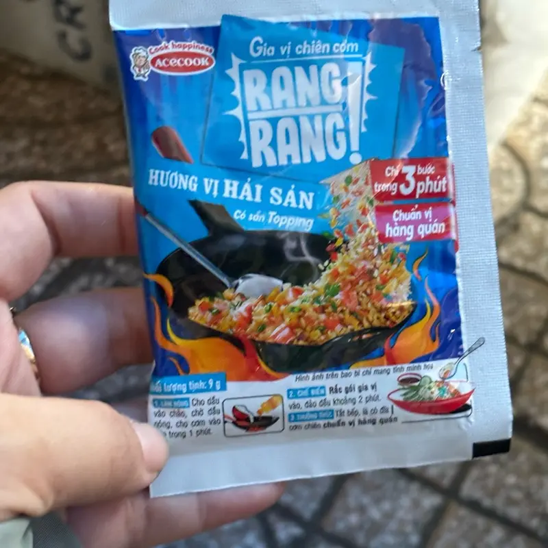 [ HỘP 6 GÓI ] GIA VỊ CHIÊN CƠM RANG RANG ( HƯƠNG VỊ HẢI SẢN - CÓ SẴN TOPPING) 2