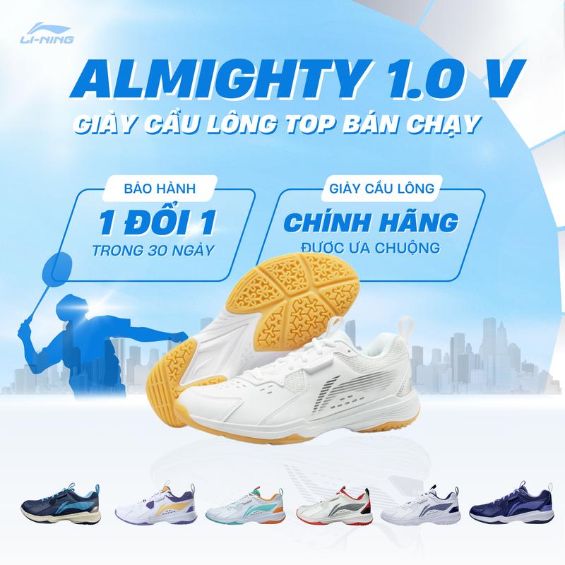 Giày cầu lông chính hãng Li-Ning ALMIGHTY V 1.0 AYTT001 dành cho cả nam và nữ Người chơi phong trào và chuyên nghiệp Sneaker Sport