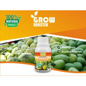 Pupuk Organik Growbooster Cair Mangga Asli Agar Cepat Berbuah Besar Lebat Booster Pemacu Bunga dan Buah Pupuk Cair Penyubur Tanaman Mangga Pemanis Buah Anti Rontok Aman Untuk Bibit Tanaman Kalium Daun
