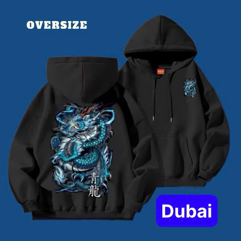 ÁO NỈ, ÁO KHOÁC HOODIE RỒNG XANH SIÊU HOT TREND NAM NỮ PHONG CÁCH SÀNH ĐIỆU - TGL FASHION