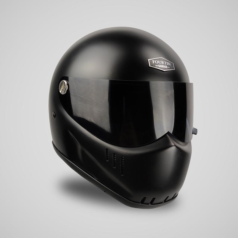 Helm Custom Classic SIMPSON BANDIT RX STIG HITAM DOFF - Fourtin Garage 0