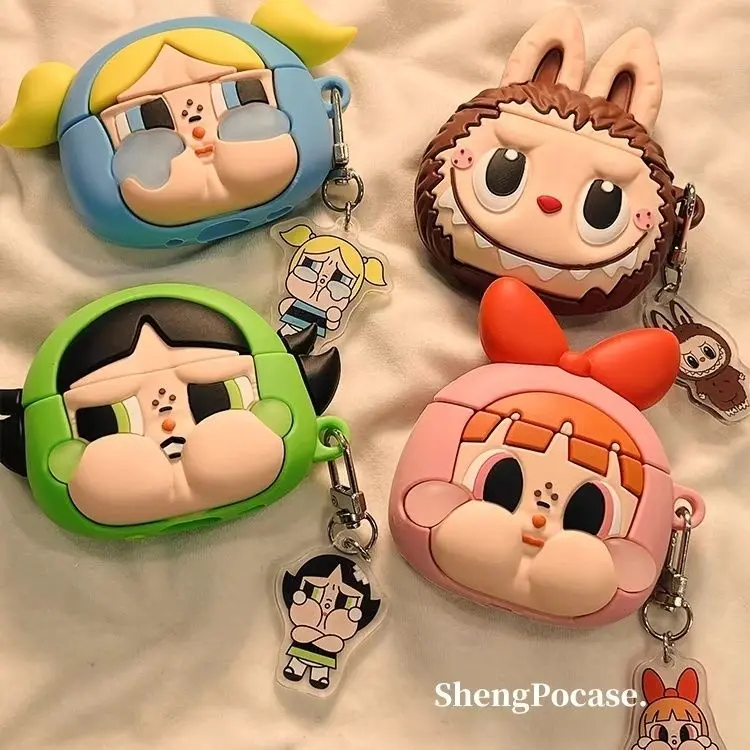 Phim hoạt hình dễ thương Internet người nổi tiếng siêu nóng cho Airpodspro2 Apple không dây Bluetooth tai nghe trường hợp Airpods3 mới