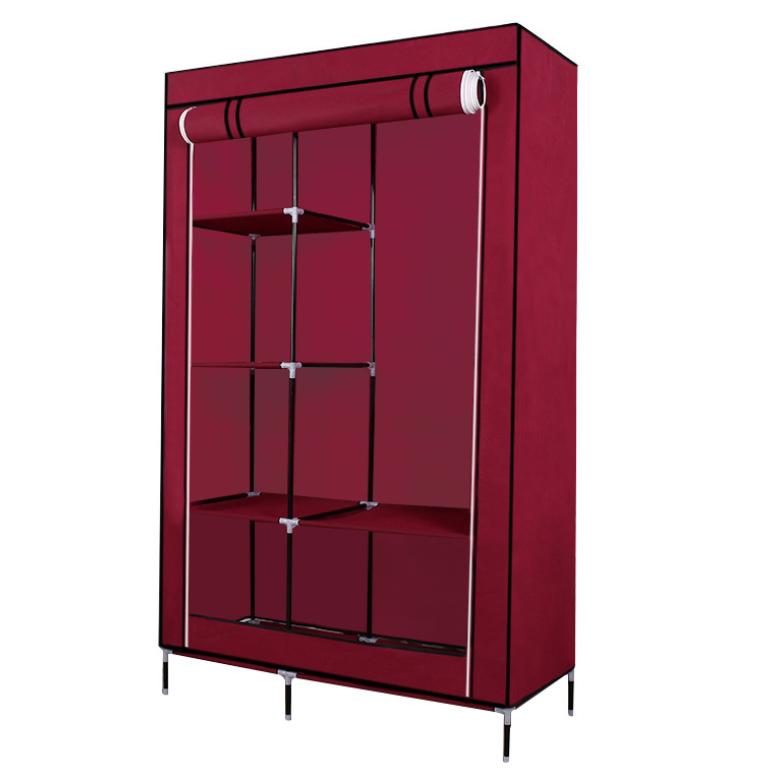 Product Introduction of Tủ vải quần áo 2 buồng 6 ngăn hàng Việt Nam cao cấp cao 170cm chất lượng cao khung Inox tĩnh chắc chắn, cứng cáp 4