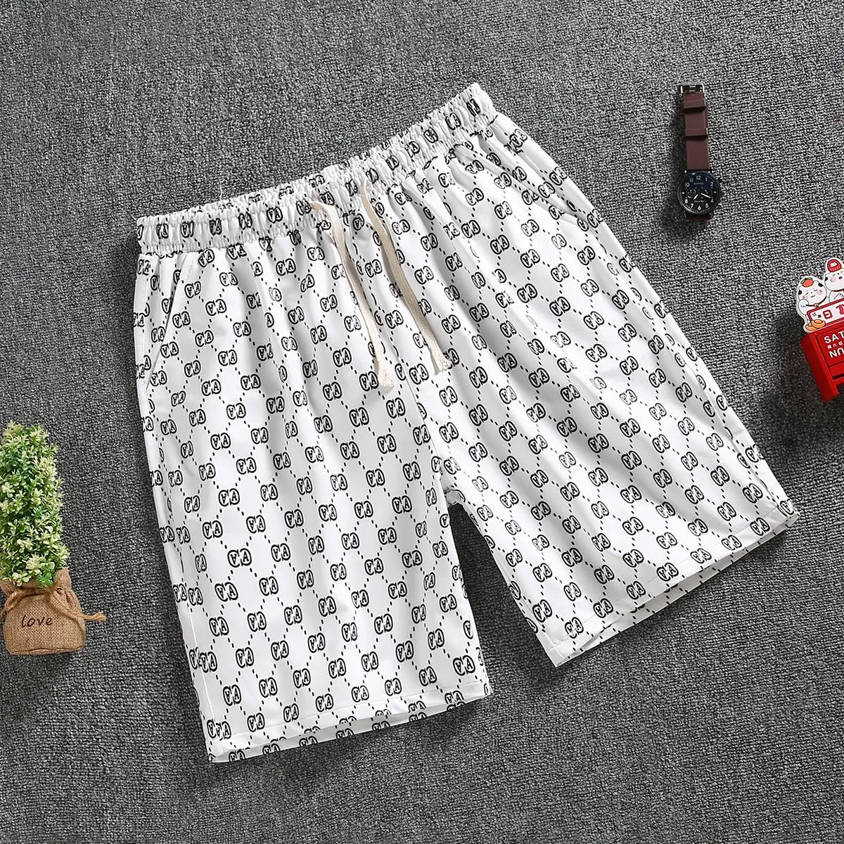 Shorts, casual shorts, quick drying, elastic waist shorts, good quality and cheap, free size, waist 28-44 inches, products ready to ship from Thailand, Clothing Man for men.