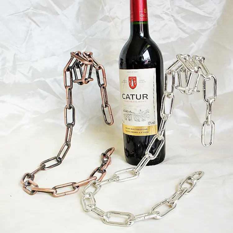 Creative Suspended Rope Wine Rack Serpentine Snake Bracket Wine Bottle Holder Bar Cabinet Display Stand Shelf Gifts Table Decor